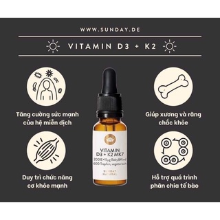 Vitamin d3k2 mk7 sunday natural