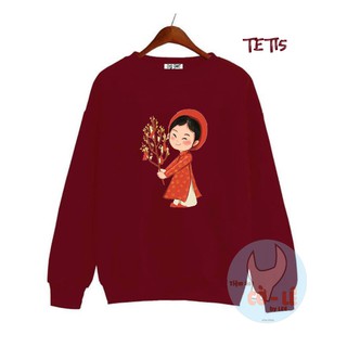 Áo Nỉ Dài Tay Sweater Unisex Tết Holiday