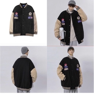 ÁO BOMBER PHỐI TAY