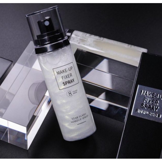 Xịt Khoáng MAKEUP FIXER SPRAY Xịt khóa nền giữ chặt lớp trang điểm dưỡng ấm bắt sáng nội  địa  trung