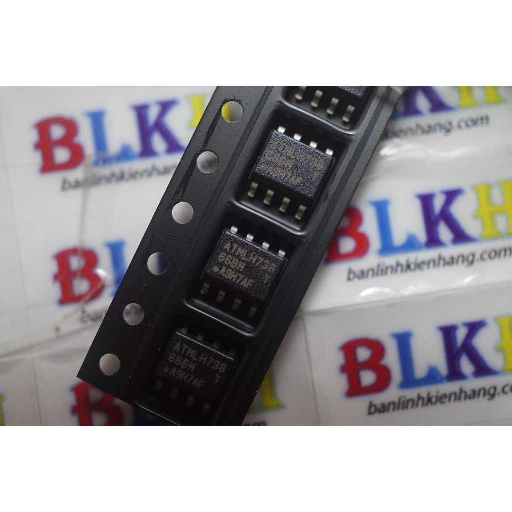 2 IC Nhớ Flash EFPROM AT93C66 93C66 66BM SOP-8 chính hãng Atmel