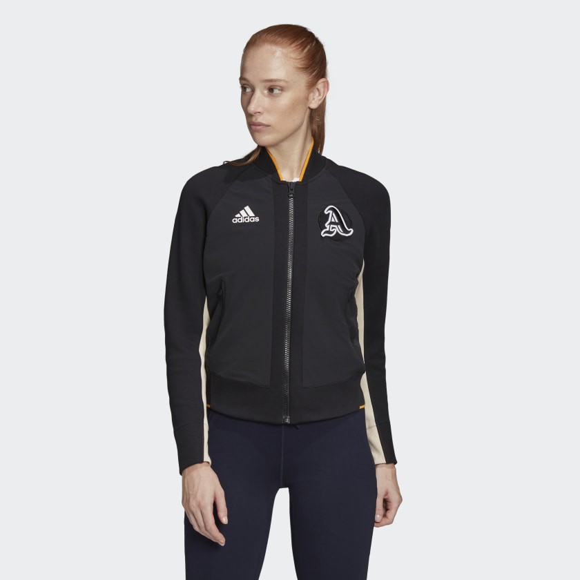 ADIDAS CHÍNH HÃNG - Áo khoác nỉ nữ Adidas VRCT màu đen - EA0422