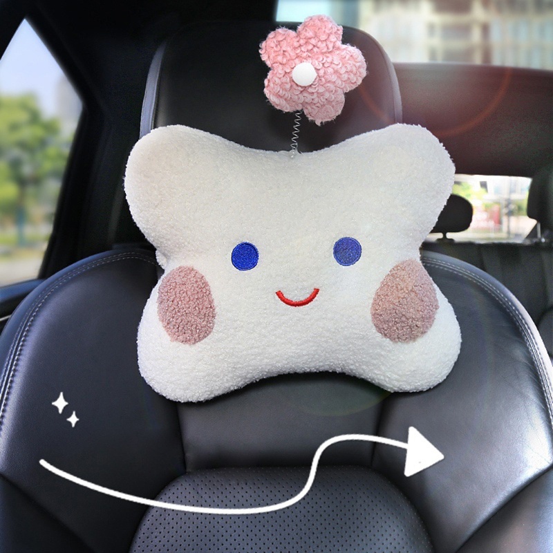 Gối Kê Cổ/Vai/Tựa Đầu Mềm Mại In Hình Hoa Hoạt Hình