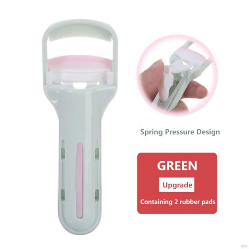 Dụng cụ bấm cong lông mi mini có miếng đệm bằng cao su tiện dụng