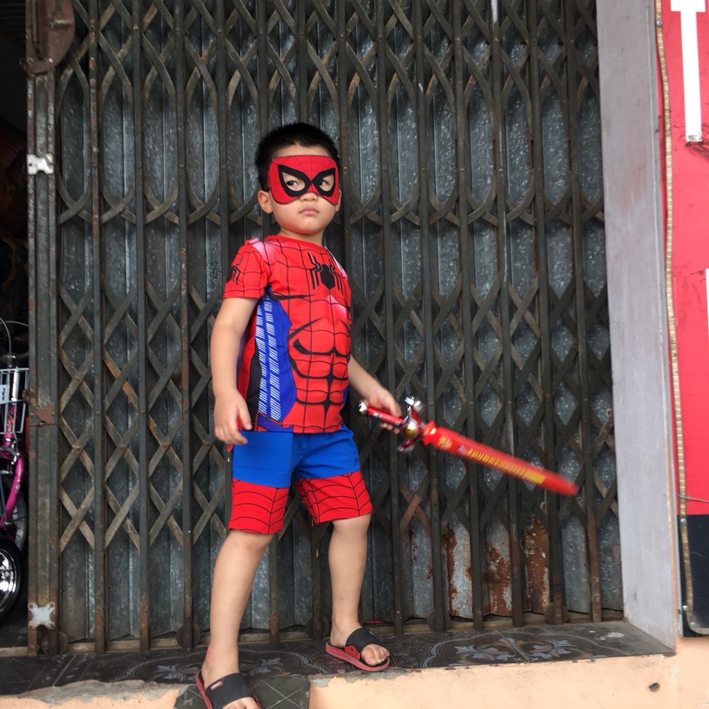 Quần Áo Người Nhện - Siêu Nhân Cho Bé. Có Size Từ 10 - 30kg