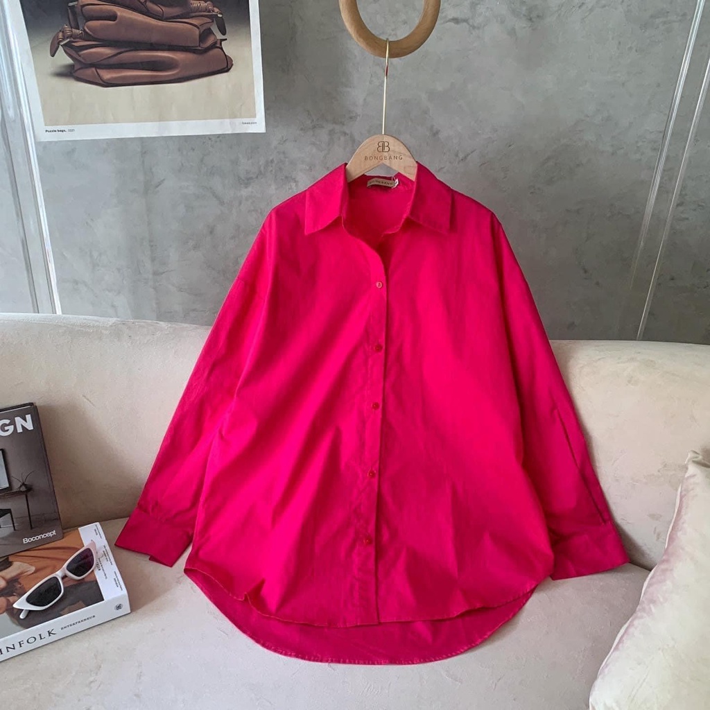SƠ MI MÀU NỔI - HOT TREND - FREESIZE