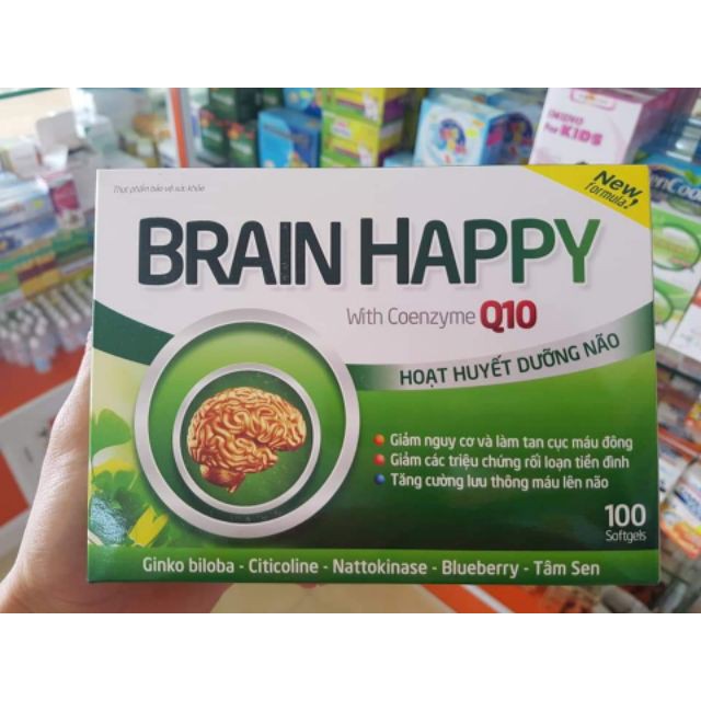  Hoạt Huyết Dưỡng Não BRAIN HAPPY Q10 