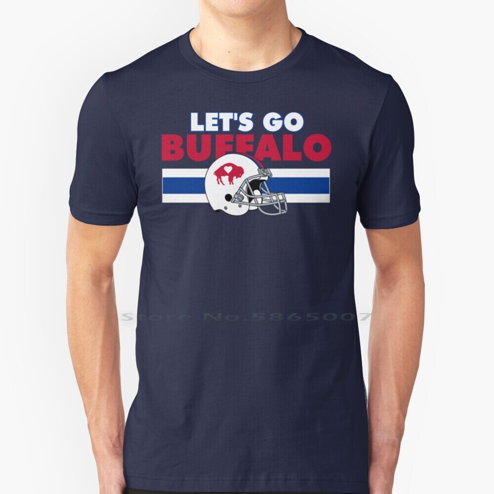 Let 's Go Buffalove Áo 100% Cotton Bóng Đá Buffalove New York Bills Mafia Lets Go Bills Lets Go Buff