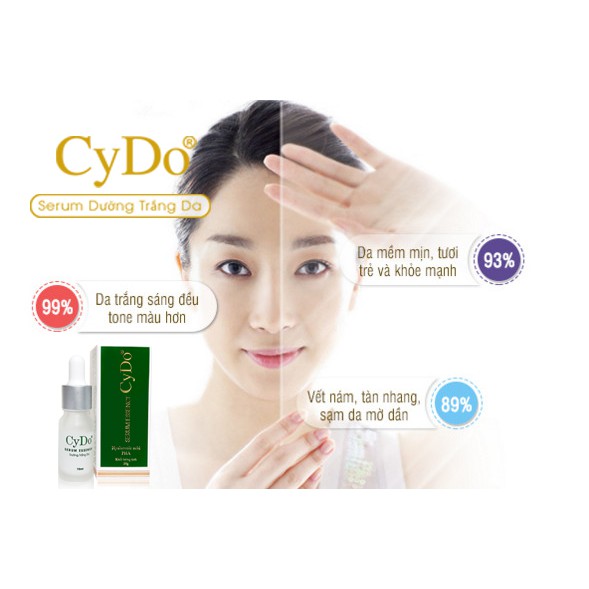SERUM NÁM SẠM - TÀN NHANG - ĐỒI MỒI - DƯỠNG TRẮNG DA CYDO 10ML