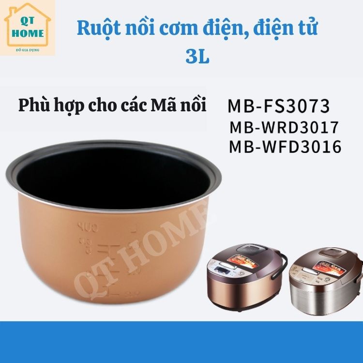 Lòng Nồi Cơm Điện, Ruột Nồi Cơm Điện Tử Midea Chống Dính Dung Tích 3L, 4L, 5L