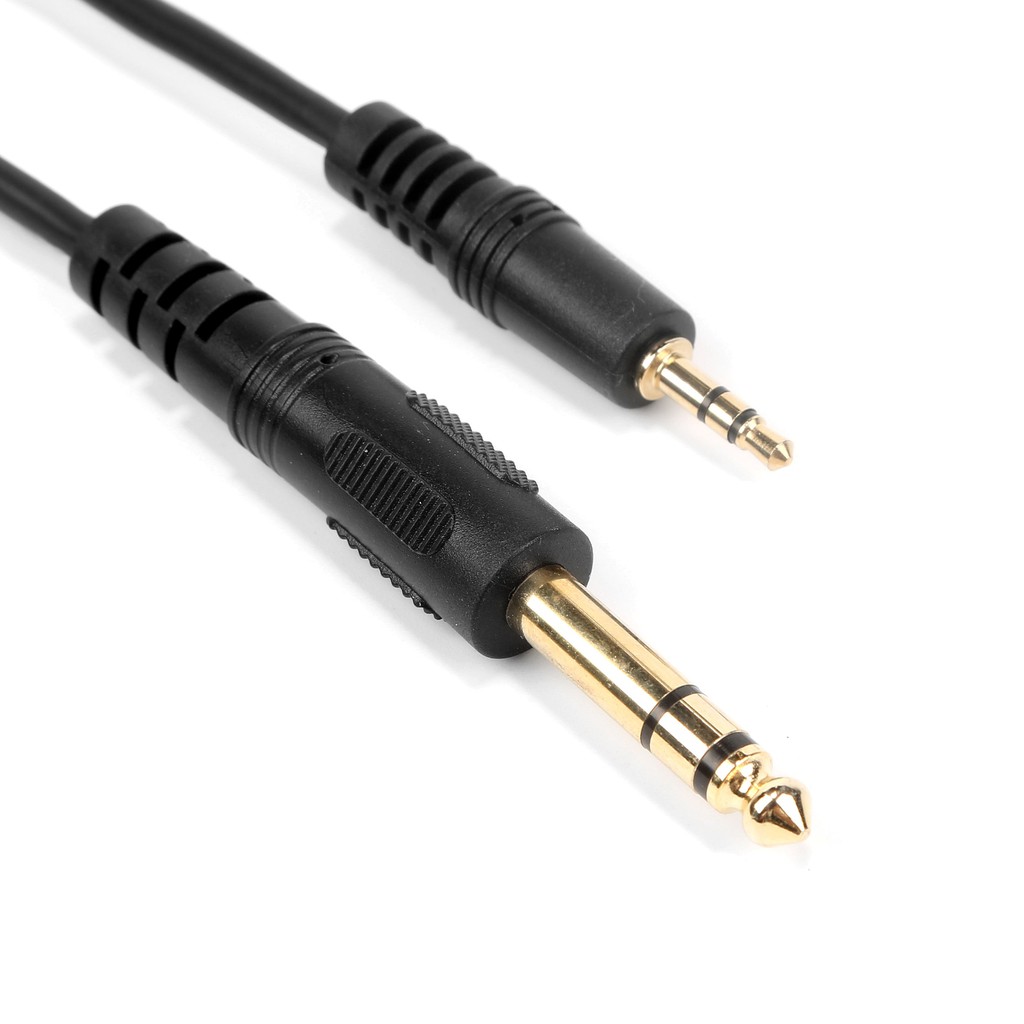 【1.5m/3m/5m/10m】Dây cáp nối đầu cắm 3.5mm và đầu mono /stereo 6.35mm cho thiết bị âm thanh dài