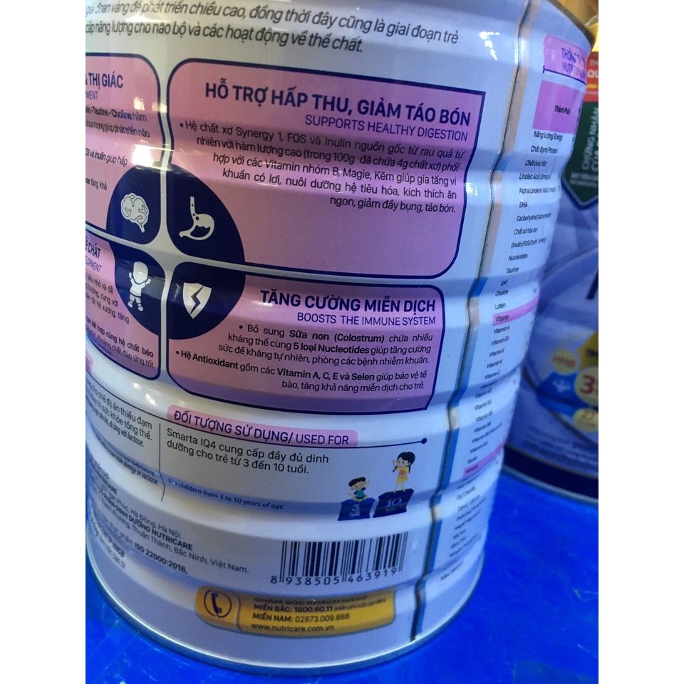 Sữa smarta IQ step 4 900g