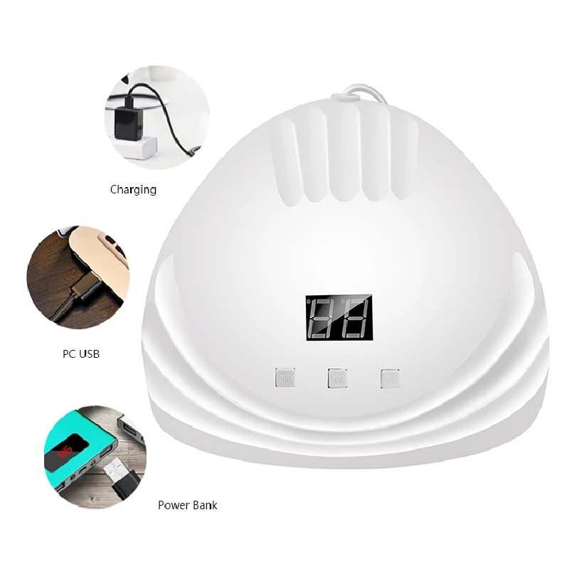 [Hàng mới về] Đèn sấy khô móng gel UV DIY tiện lợi với 2 màu tùy chọn