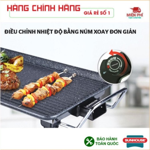 Bếp nướng điện SUNHOUSE SHD4607, Bếp nướng Sunhouse SHD4607 tốc độ nướng nhanh, tiết kiệm điện năng.