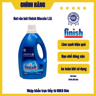 Gel rửa bát finish classic - can 1.5l