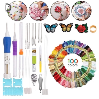 Bộ dụng cụ thêu thủ công 100 màu
