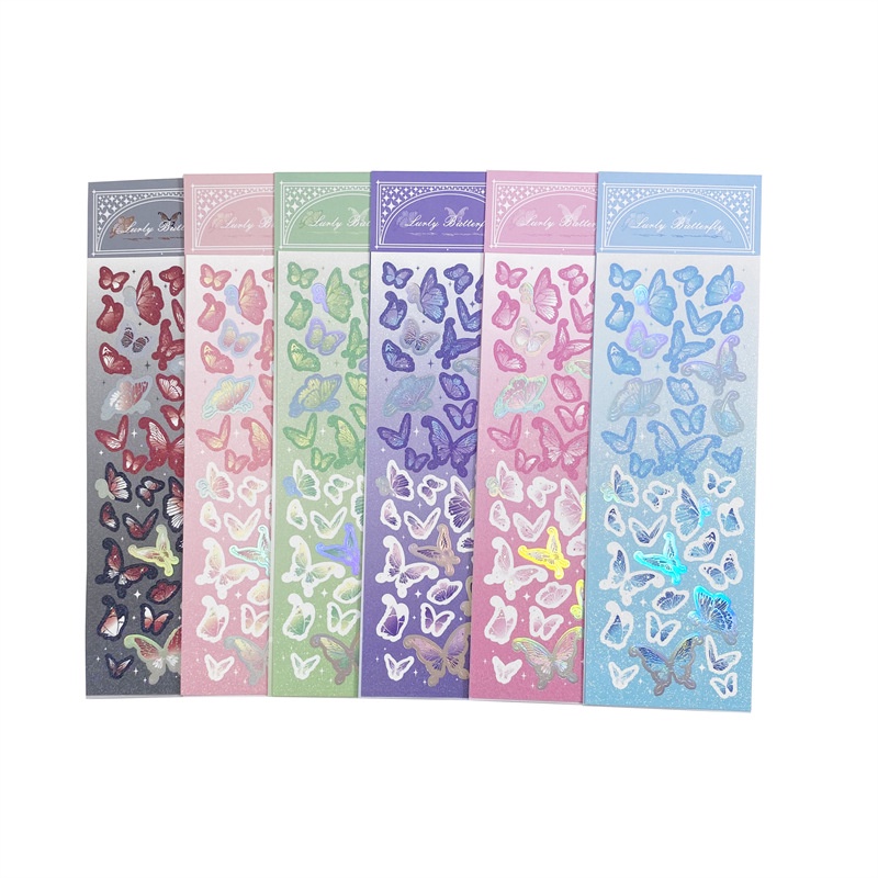 Hình dán trang trí hình bướm xinh xắn