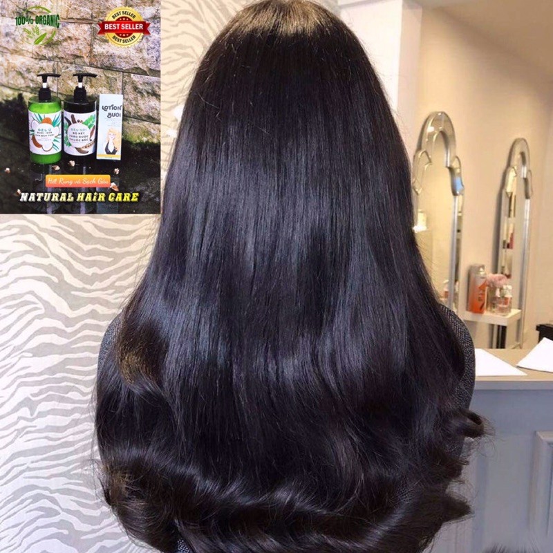 Combo gội xịt Ủ bưởi dừa nha đam tươi