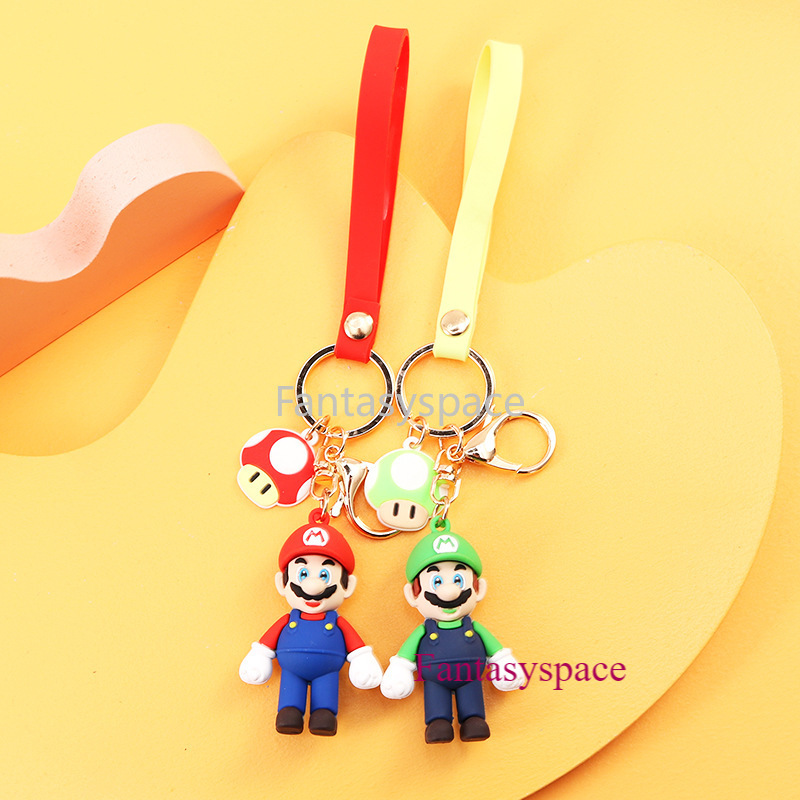 Nintendo Game Character Mario Cartoon Keychain Cute Doll Car Pendant Couple Bag Accessories Business Gift Student Backpack Decoration Pendant Switch