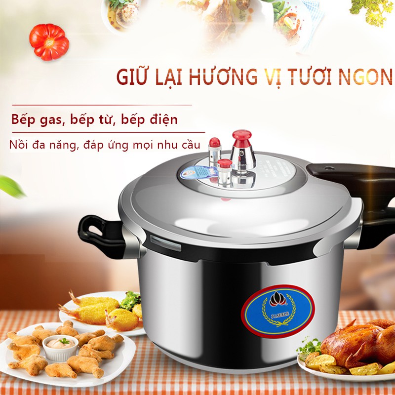 Nồi áp suất JIAERLE 20cm và 24cm hợp kim nhôm titan chất lượng cao nồi áp suất dùng cho bếp gas, bếp từ, bếp điện