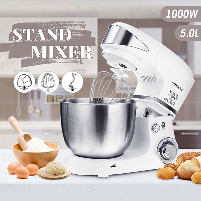 Máy đánh trứng, trộn bột công nghiệp SOKANY SK206 - Công suất cực lớn 1000W