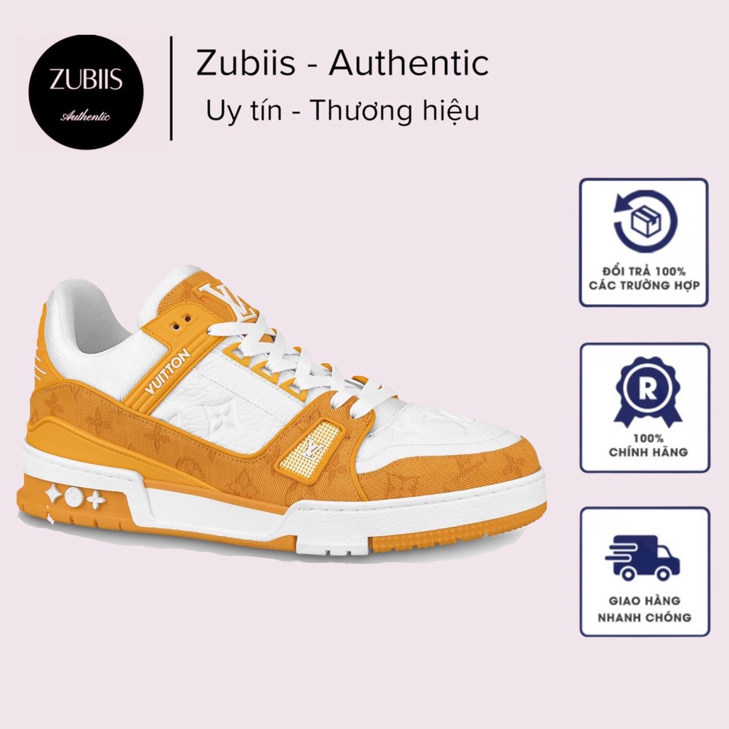 Giày thể thao LV  Trainer cam SC  đi biển thể thao nam nữ full bill box