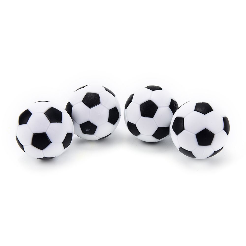 Set 4 quả bóng đá mini 32mm màu trắng đen bền bỉ