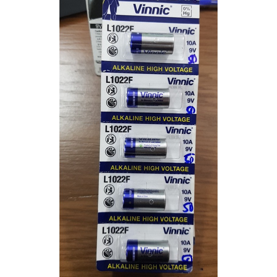 pin Vinnic L1022F 10A 9V 1 viên