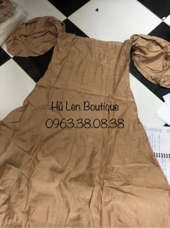 ĐẦM MAXI TAY PHỒNG CỔ U (KÈM HÌNH THẬT)