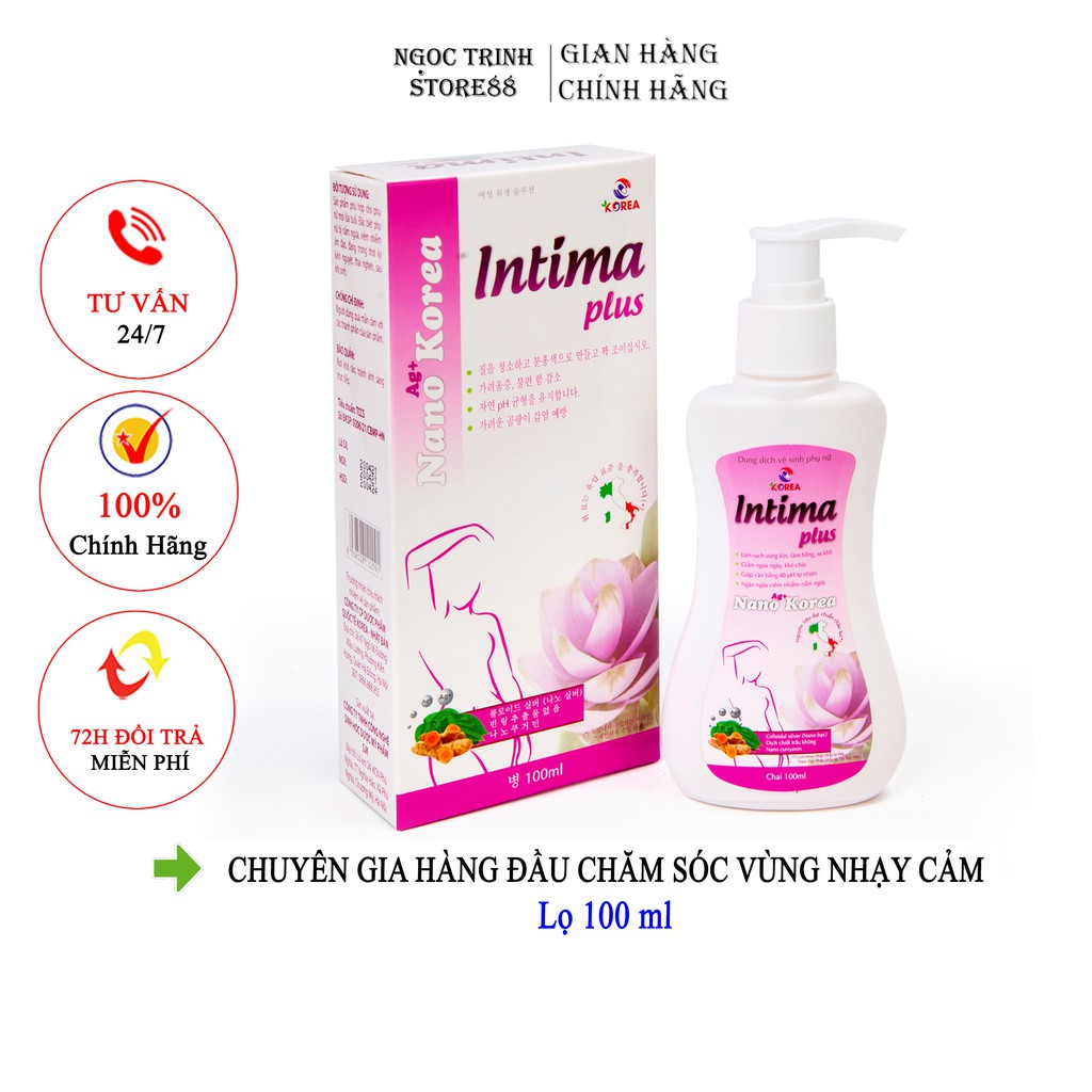 Dung dịch vệ sinh phụ nữ INTIMA PLUS – chuyên gia hàng đầu chăm sóc vùng nhậy cảm