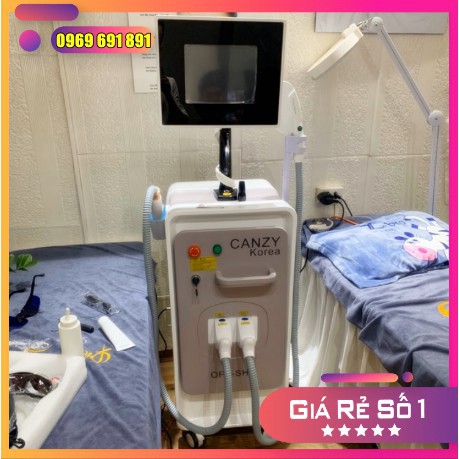 GIẢM GIÁ Máy 2in1 Triệt Lông & Laser Canzy Korea - Máy triệt lông laser chính hãng cao cấp