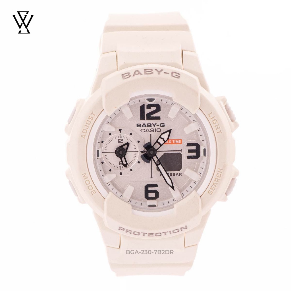 Đồng Hồ Điện Tử Nữ Casio Baby-G WATCHSTORE BGA-230-7B2 Thiết Kế Mặt Kính Khoáng 43mm, Dây Và Vỏ Nhựa Bền Bỉ