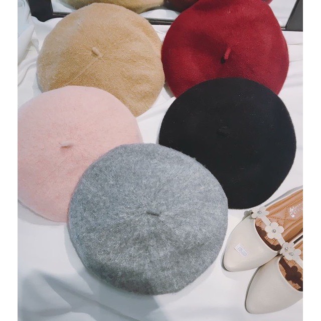 Mũ Nồi dạ BERET lên from phồng đẹp xinh xắn loại 1