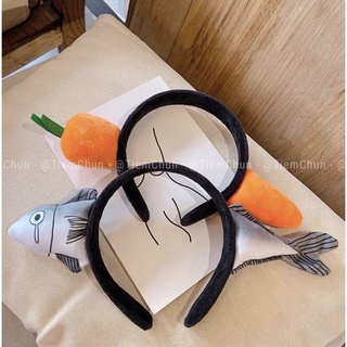 [TC26] Bờm cài tóc cà rốt, Bờm cài tóc cá cute - Tiệm Chun