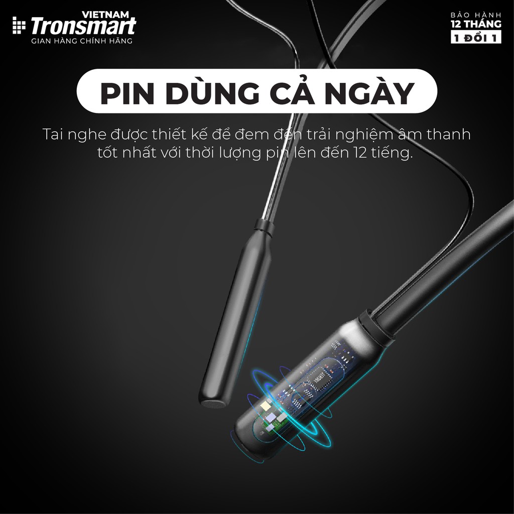 Tai nghe Bluetooth Tronsmart Encore S2 Chống nước IPX34 Khử tiếng ồn - Hàng chính hãng - Bảo hành 12 tháng 