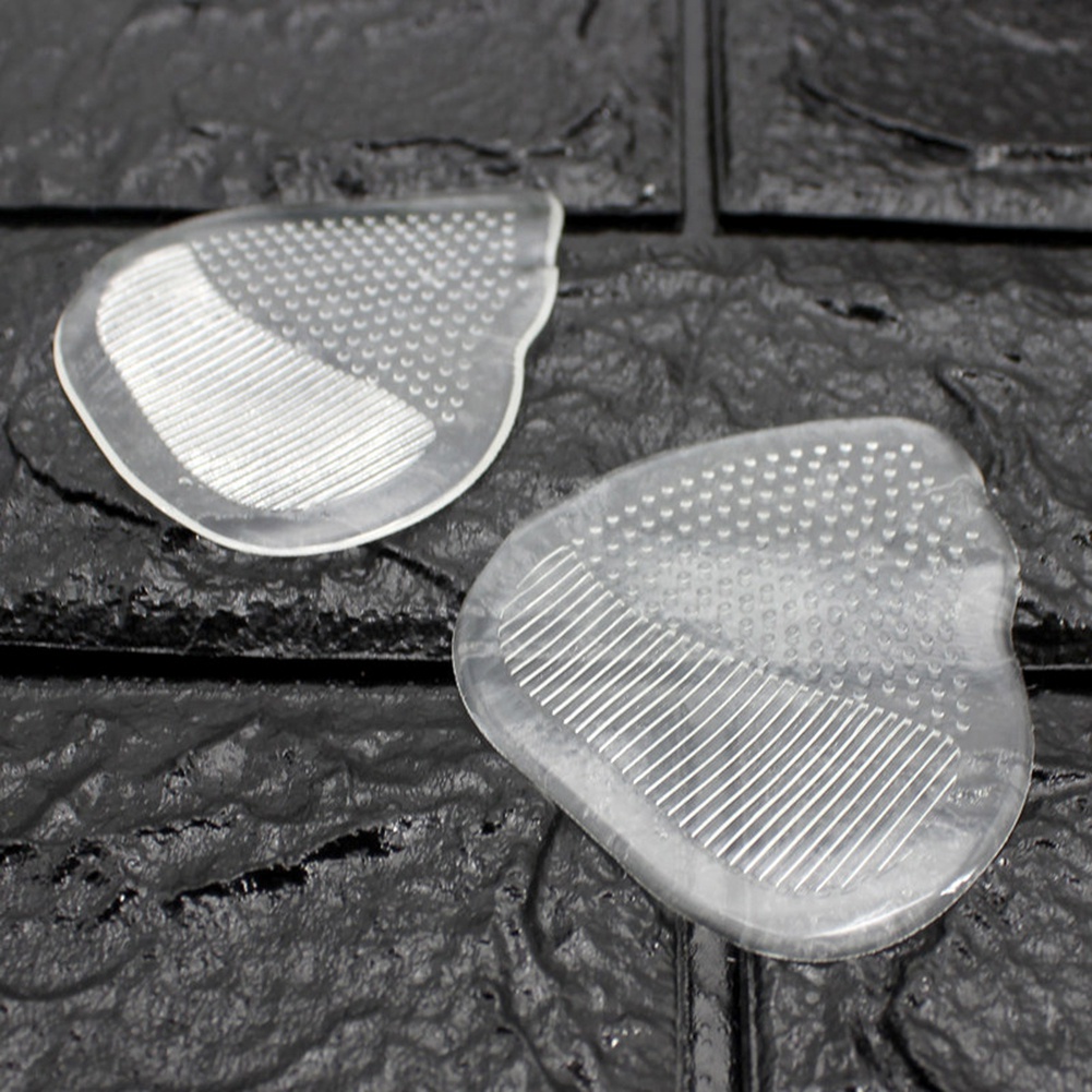 Bộ 2 Miếng Đệm Gel Lót Giày Cao Gót Trong Suốt Co Giãn Chống Trượt