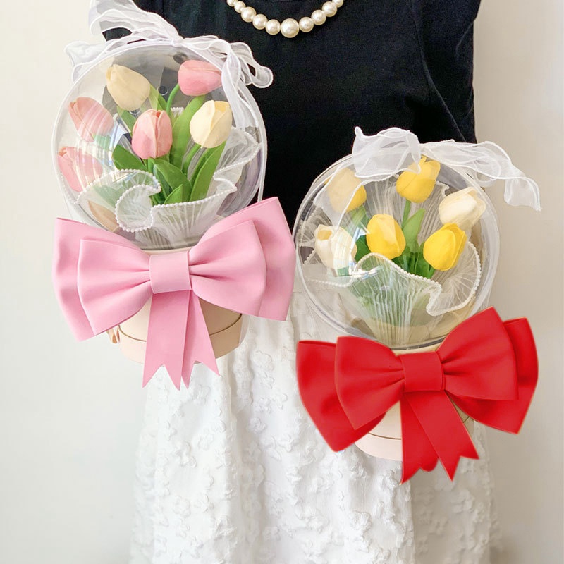 Thẻ Trang Trí Bánh Kem Hình Nơ Hoa Đa Năng Dễ Thương