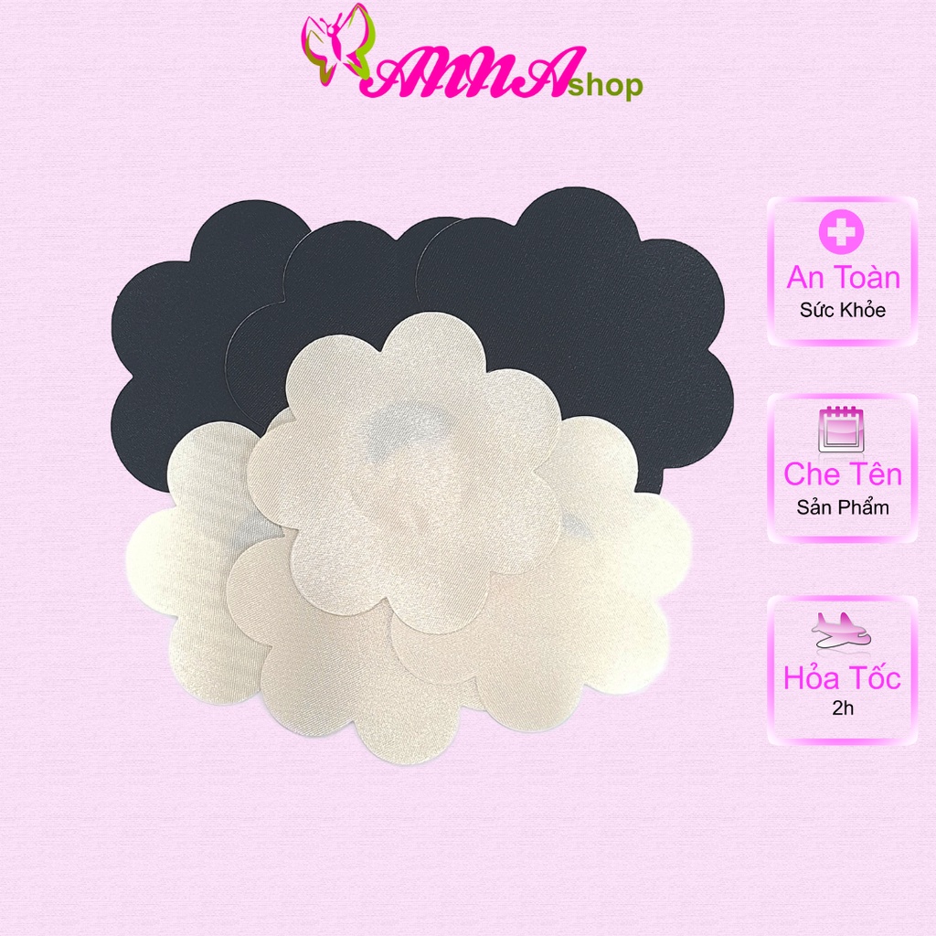 30 Miếng dán ngực, dán ti vải satin hoa mai, đi biển thoải mái, nhỏ gọn, tiện lợi, thay áo ngực  Anna Shop