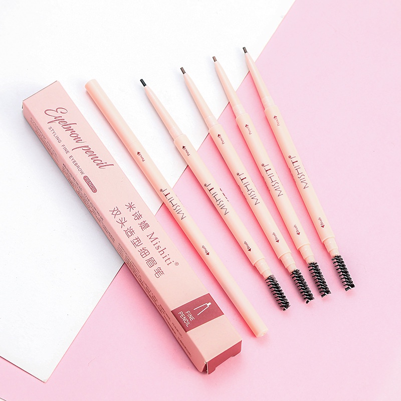 ✨✨Bút kẻ lông mày hai đầu xoay tự động chống thấm nước lâu trôi kích thước ngòi siêu mỏng 1.5mm