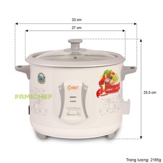 Nồi cơm điện nắp rời Comet CM8021 1.8 lít