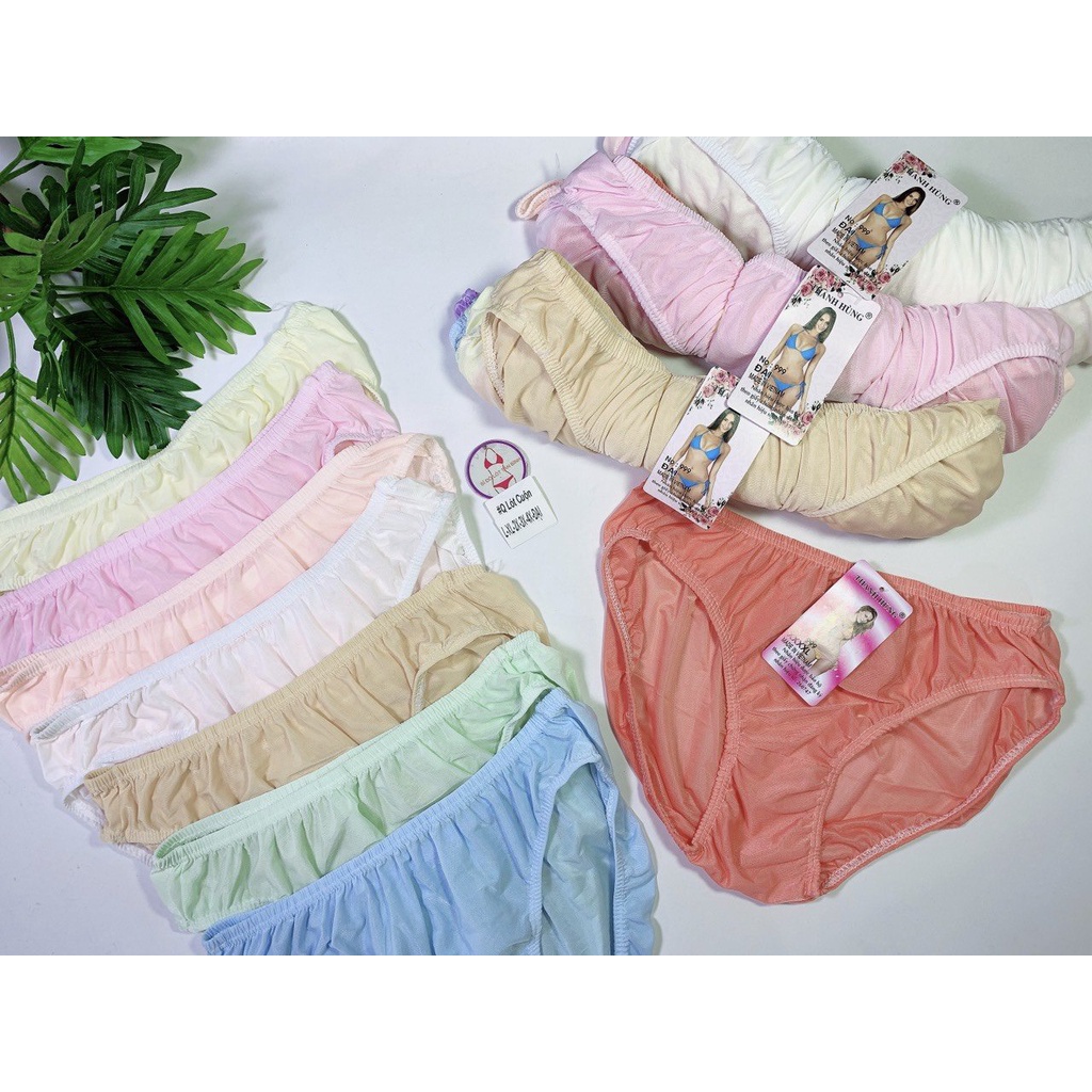 Quần lót viền chun, lưng luồn thun lạnh giá rẻ siêu thoải mái đủ kích cỡ