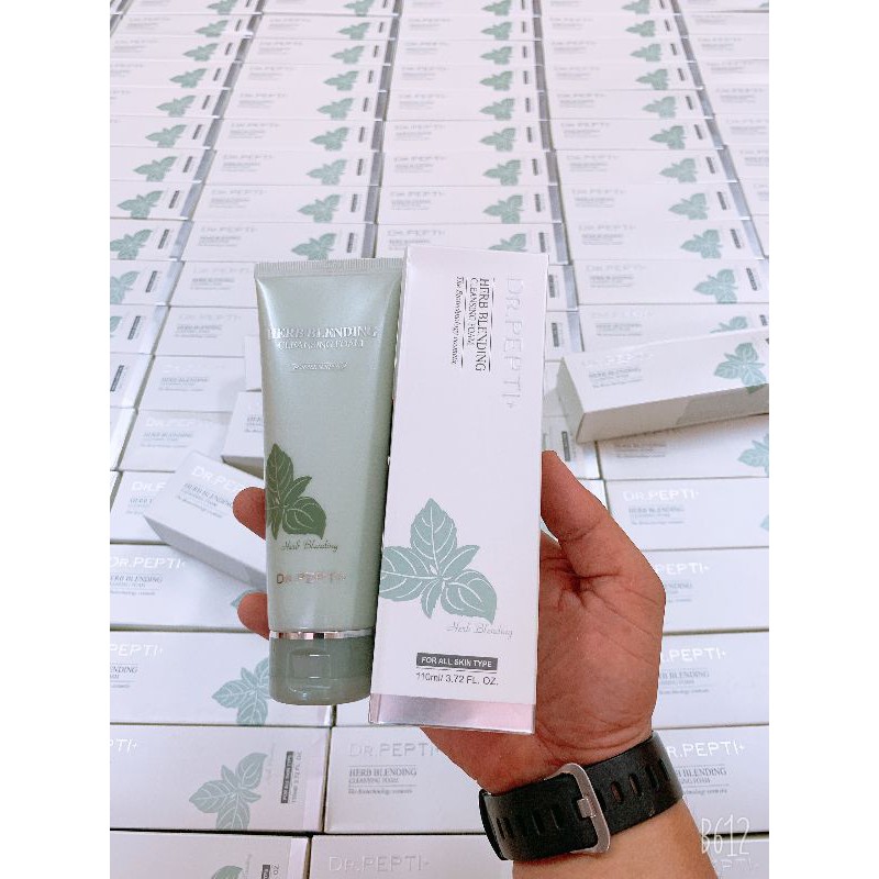 Sữa Rửa Mặt Dr Pepti Bạc Hà Herb Blending Cleansing Foam