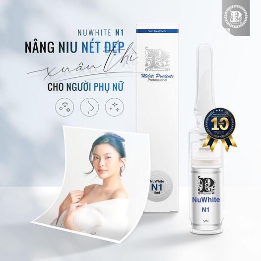 Kem Nuwhite N1 Mibiti Prudente làm hồng nhũ hoa, trắng hồng rạng rỡ, giảm thâm hiệu quả ( Lọ 5ml )