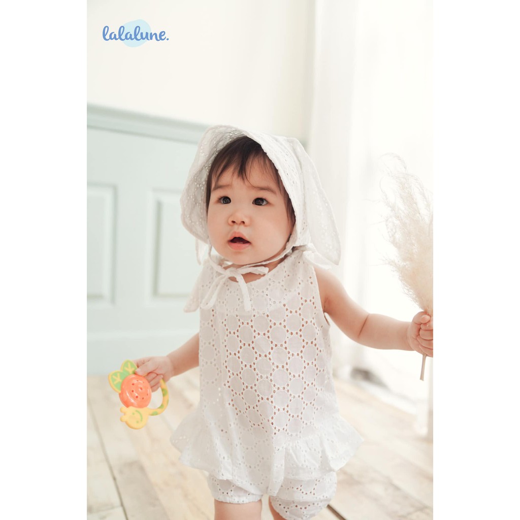 Bodysuit angel trắng không kèm nón lalalune cho bé 6-24 tháng