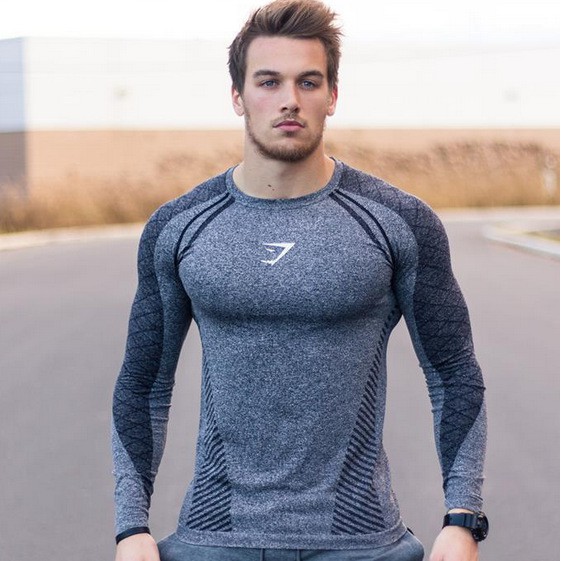 Áo tập gym nam - Gymshark Phantom Seamless Long Sleeve TShirt