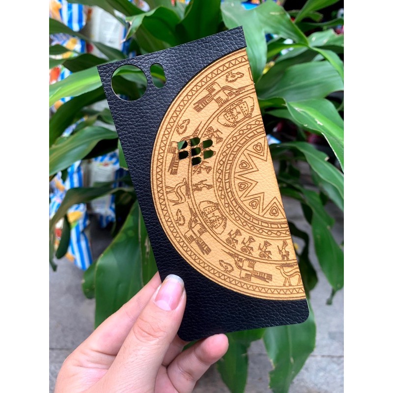 Dán lưng da Blackberry Key 1 trống đồng hoặc trơn