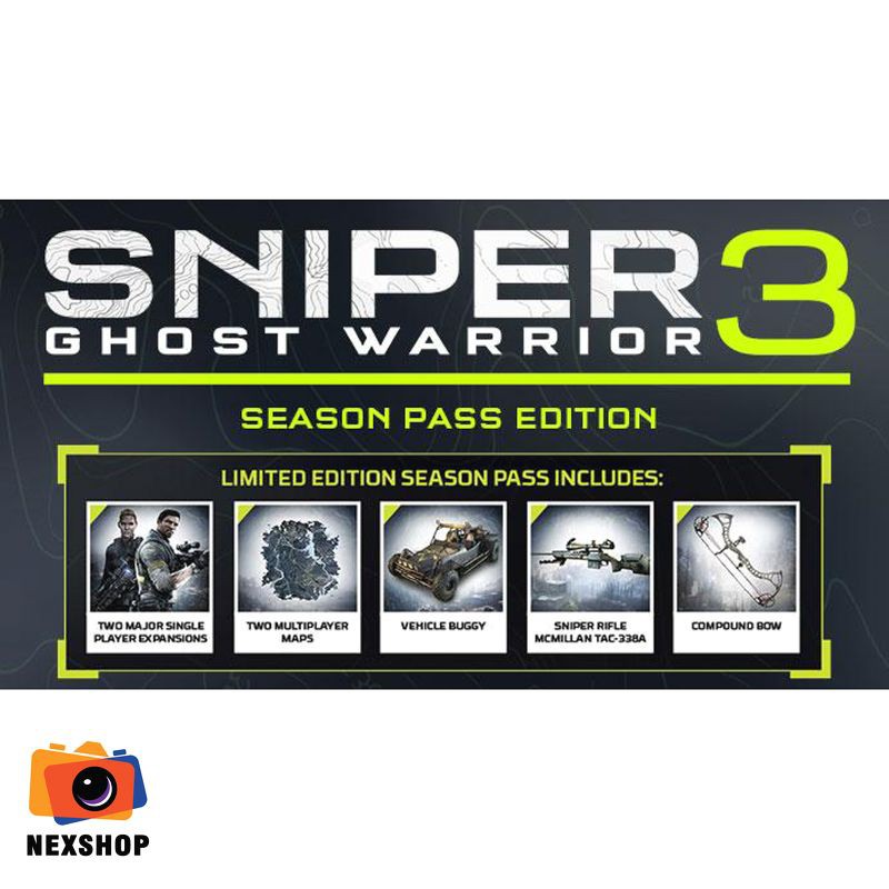 Sniper 3 Ghost Warrior | Sesion Pass Edition | Đĩa games PS4 | Đĩa US hệ ALL