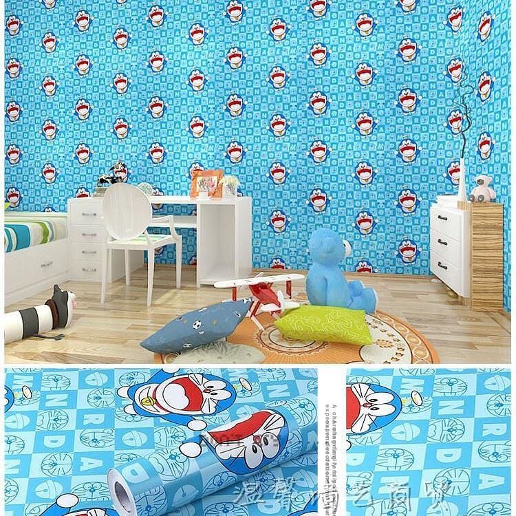 Miếng Dán Tường Trang Trí Nội Thất Hình Doraemon Xinh Xắn