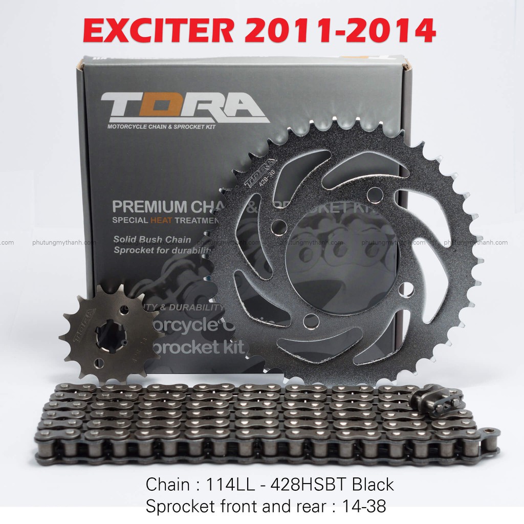 Nhông sên dĩa Exciter 2011-2014 Tora
