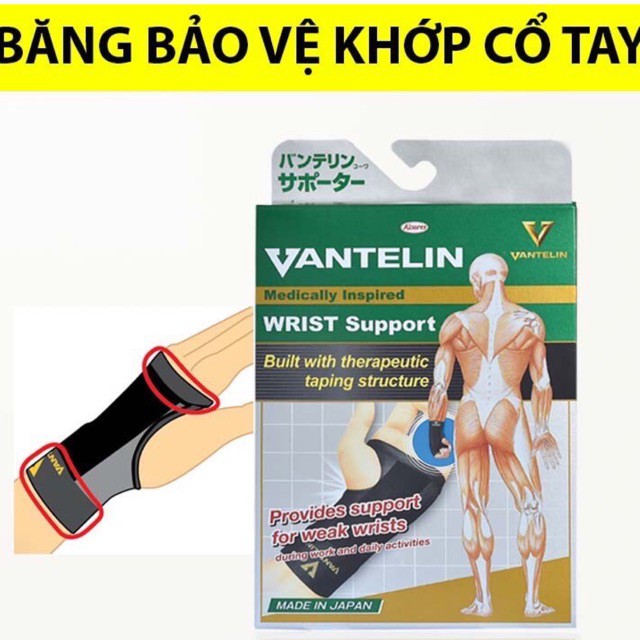 Băng bảo vệ khớp cổ tay Vantelin ankle support (Nhật bản)